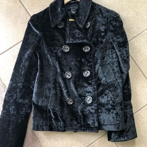 Marc Jacobs Crushed Velvet Jacket Double Breasted size M New
